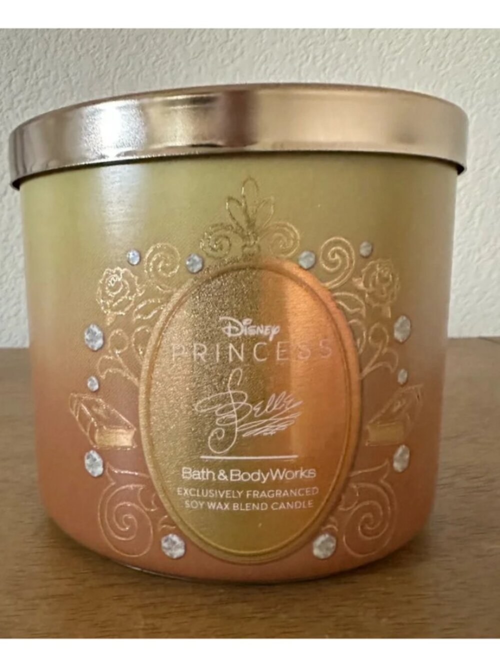 Princess Belle Bath and Body Works 3-Wick Candle 2025 Limited Edition